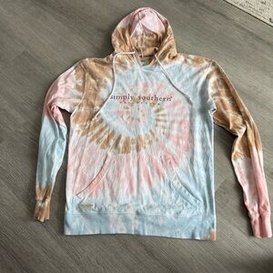 Simply Southern Pastel Spiral Hoodie